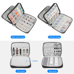 HAWEEL Watch Band Organizer Box Earphones / U Disk / Digital Cable Storage Case