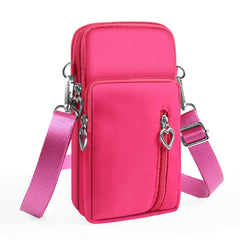 Portable Lunch Bag Picnic Storage Box, Back Hole Black, Back Hole Rose Red