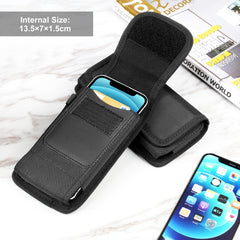 HAWEEL 4.7 inch Nylon Cloth Phone Belt Clip Carrying Pouch with Card Slot, Vertical 4.7 inch