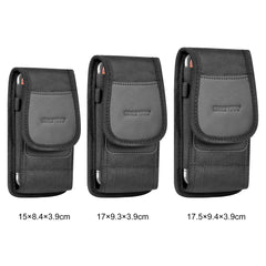 HAWEEL 4.7 inch Nylon Cloth Phone Belt Clip Carrying Pouch with Card Slot, Vertical 4.7 inch