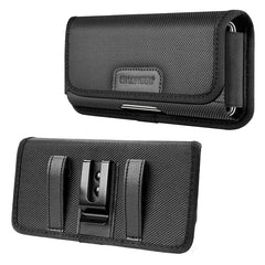 HAWEEL 4.7 inch Nylon Cloth Phone Belt Clip Horizontal Carrying Pouch with Card Slot, Horizontal 4.7 inch