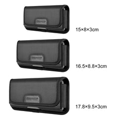 HAWEEL 4.7 inch Nylon Cloth Phone Belt Clip Horizontal Carrying Pouch with Card Slot, Horizontal 4.7 inch