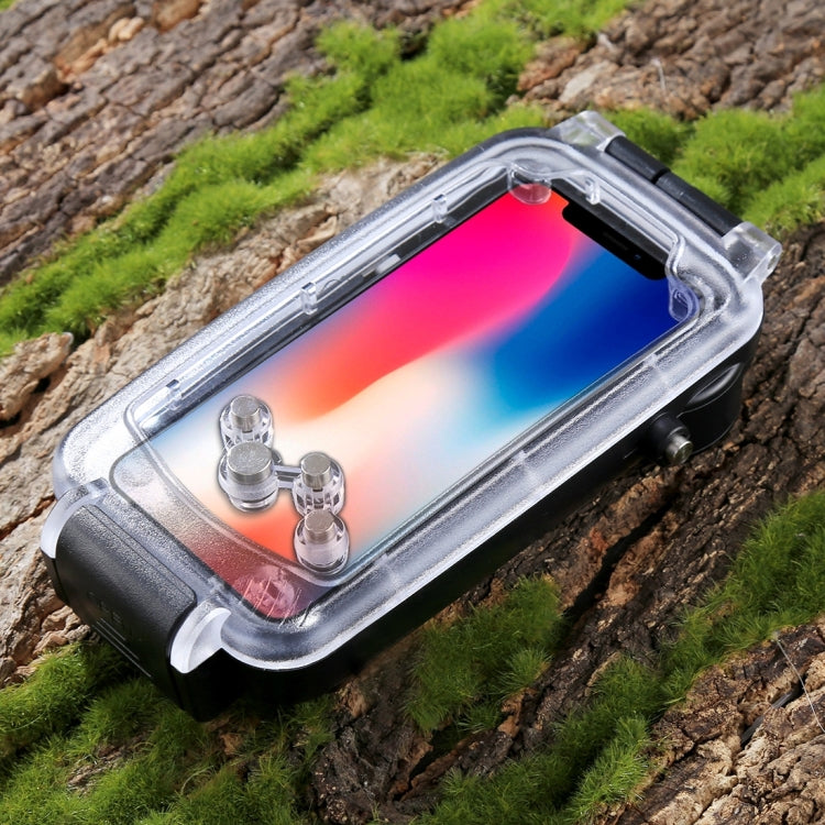 For iPhone X / XS HAWEEL 40m/130ft Diving Case, Photo Video Taking Underwater Housing Cover, For iPhone X