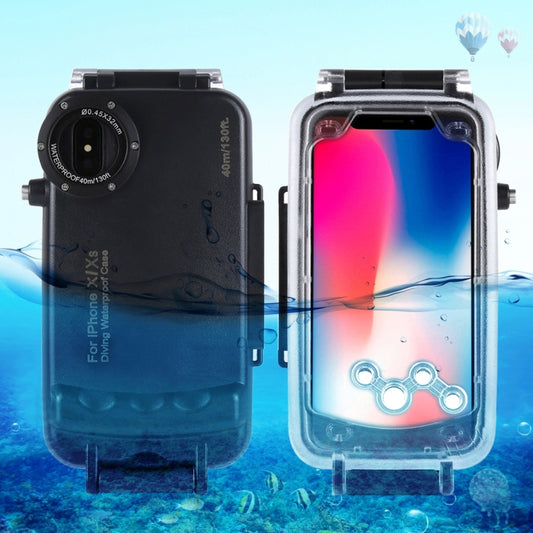 For iPhone X / XS HAWEEL 40m/130ft Diving Case, Photo Video Taking Underwater Housing Cover, For iPhone X