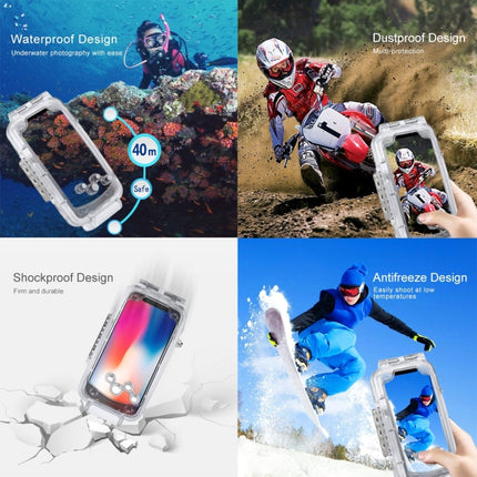 For iPhone X / XS HAWEEL 40m/130ft Diving Case, Photo Video Taking Underwater Housing Cover, For iPhone X