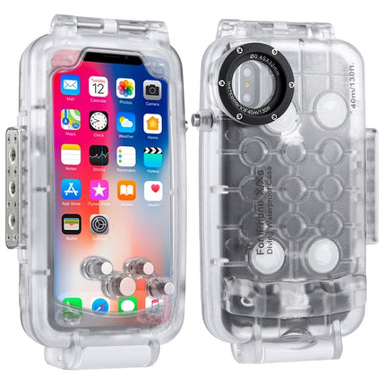 For iPhone X / XS HAWEEL 40m/130ft Diving Case, Photo Video Taking Underwater Housing Cover, For iPhone X