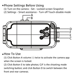 HAWEEL 40m/130ft Waterproof Diving Case for Huawei P20, Photo Video Taking Underwater Housing Cover, For Huawei P20