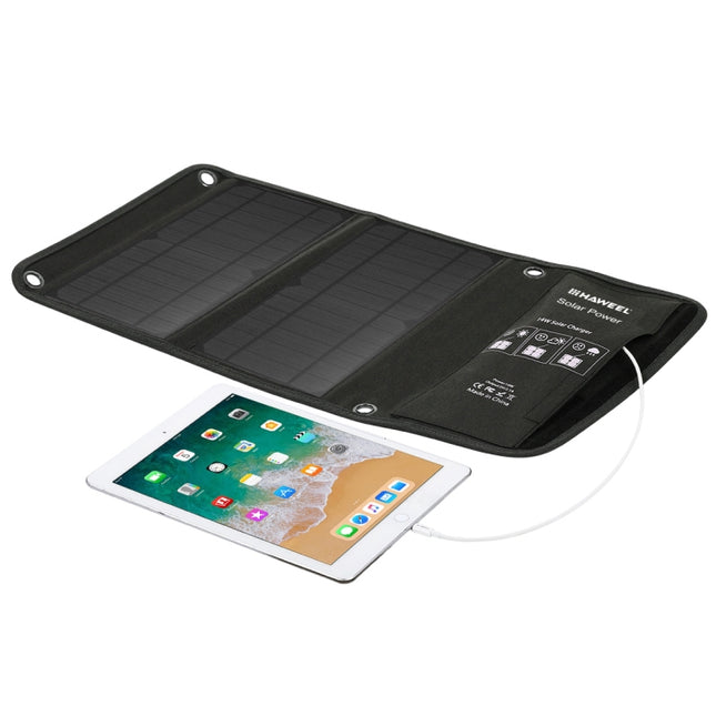 HAWEEL 14W Foldable Solar Panel Charger with 5V / 2.4A Max Dual USB Ports