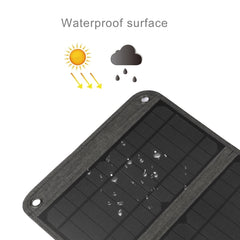 HAWEEL 14W Foldable Solar Panel Charger with 5V / 2.4A Max Dual USB Ports, 14W Panel(B)