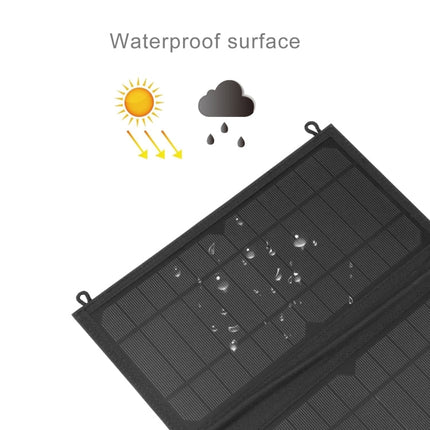 HAWEEL 18W 3 Panels Foldable Solar Panel Charger Bag with 5V / 3.1A Max Dual USB Ports, Support QC3.0 and AFC, 18W 3 Panels