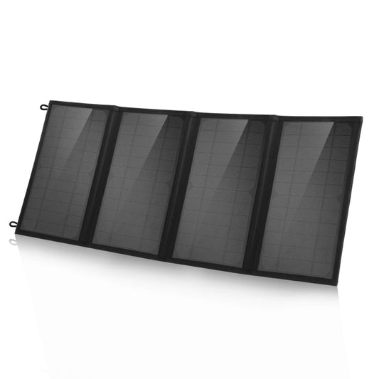 HAWEEL 24W 4 Panels Foldable Solar Panel Charger Bag with 5V / 3.1A Max Dual USB Ports, Support QC3.0 and AFC, 24W 4 Panels