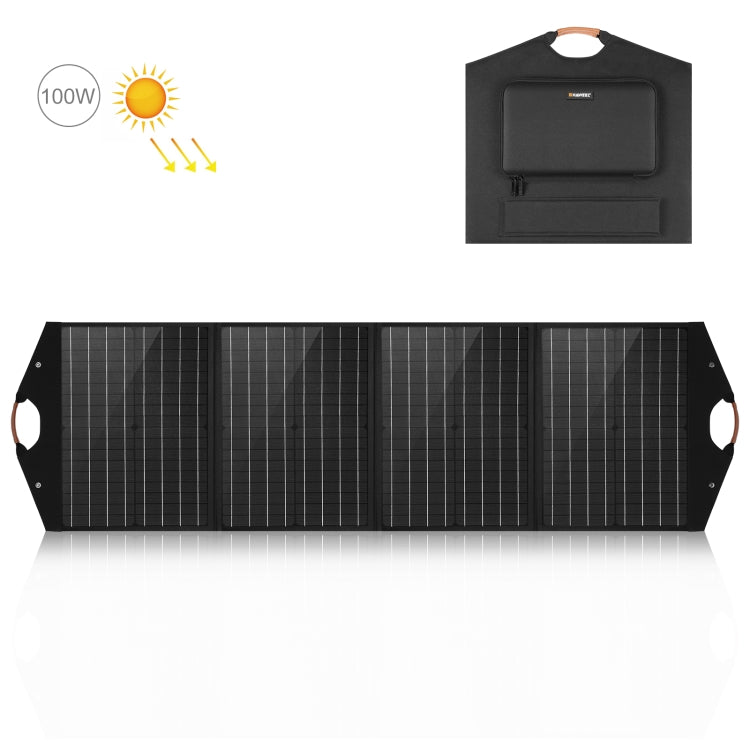 HAWEEL 100W Foldable Solar Panel Charger Travel Folding Bag, 100W