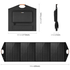 HAWEEL 100W Foldable Solar Panel Charger Travel Folding Bag, 100W