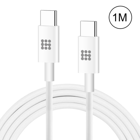 HAWEEL 25W 3A Type-C / USB-C to Type-C / USB-C PD Fast Charging Data Cable, Length: 1m, Type-C to Type-C 1m White