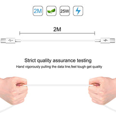 HAWEEL 25W 3A Type-C / USB-C to Type-C / USB-C PD Fast Charging Data Cable, Length: 2m, Type-C to Type-C 2m