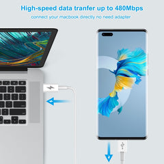 HAWEEL 25W 3A Type-C / USB-C to Type-C / USB-C PD Fast Charging Data Cable, Length: 2m, Type-C to Type-C 2m