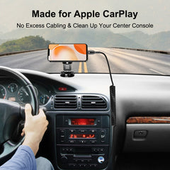 HAWEEL 1.5m 5A USB-C / Type-C to USB-C / Type-C Retractable Coiled PD Fast Charging Cable, 1.5m 5A Type-C
