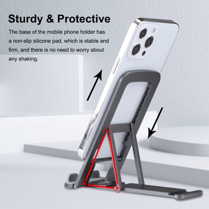 HAWEEL Adjustable Lifting Folding Live Broadcast Aluminum Alloy Desktop Holder, Aluminum Alloy