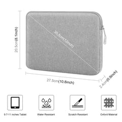 HAWEEL 11 inch Tablet Sleeve Case Zipper Briefcase Bag for 9.7-11.0 inch Tablets