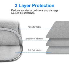 HAWEEL 11 inch Tablet Sleeve Case Zipper Briefcase Bag for 9.7-11.0 inch Tablets