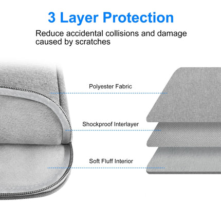 HAWEEL 13 inch Laptop Sleeve Case Zipper Briefcase Bag for 12.5-13.5 inch Laptop, For 12.5-13.5 inch Laptop