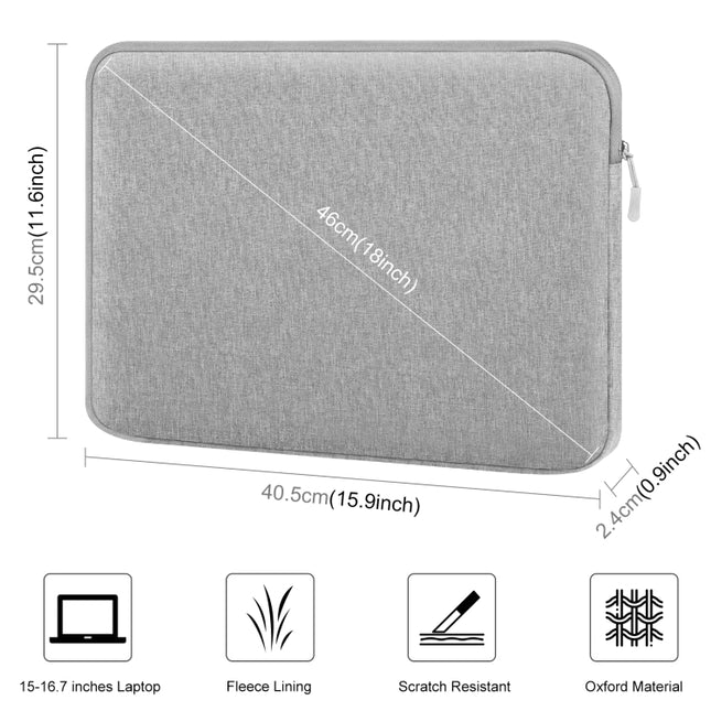 HAWEEL 16 inch Laptop Sleeve Case Zipper Briefcase Bag for 15-16.7 inch Laptop, For 15-16.7 inch Laptop