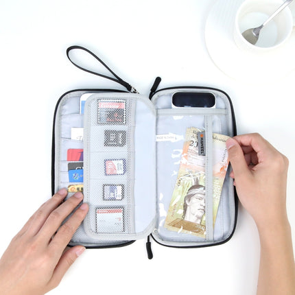 HAWEEL Clutch Bag Passport Wallet Document Organizer Credit Cards Case Bag, Clutch Bag