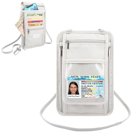 HAWEEL Neck Passport Wallet Bag Document Organizer Credit Cards Case Bag, Neck Pouch