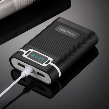 HAWEEL DIY 4 x 18650 Battery (Not Included) 10000mAh Power Bank Shell Box with 2 x USB Output & Display for iPhone, Galaxy, Sony, HTC, Google, Huawei, Xiaomi, Lenovo and other Smartphones, DIY 4 x 18650 10000mAh  Battery (US)                           ...