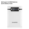 HAWEEL DIY 4x 18650 Battery (Not Included) 10000mAh Dual-way QC Charger Power Bank Shell Box with 2x USB Output & Display,  Support PD / QC / SCP / FCP / AFC / PPS / PE, DIY 4x 18650 Batteries 10000mAh QC