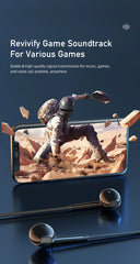 Awei PC-7T/PC-7 Wire-controlled Headset With Microphone Hands-free Calling Ergonomic Headphone Type-C Earphone For Smartphones