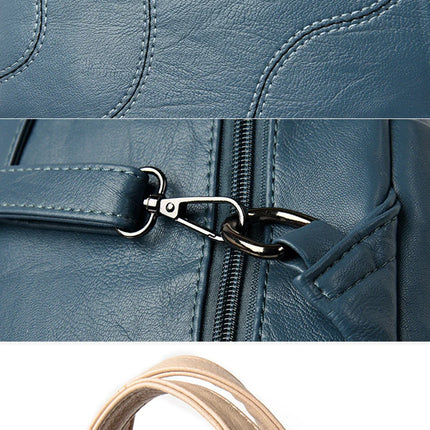 Women Leather Backpacks Zipper Female Chest Bag Travel Back Pack Ladies Bagpack Mochilas School Bags for Teenage Girls Sac A Dos
