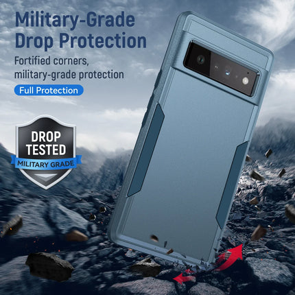 Heavy Duty Rugged Armor Shockproof Case For Google Pixel 8 7 6 Pro 6A 7A 8A Soft TPU Hard Plastic Protective Back Cover Fundas