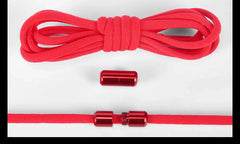 21 Colors No Tie Shoelaces Round Color Metal Lock Elastic Shoelace General For Children And Adults Sneakers Lazy Laces Unisex