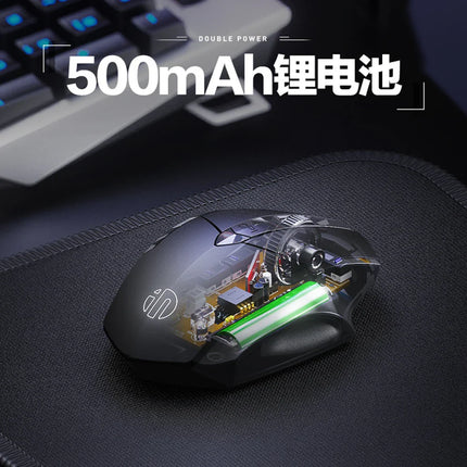 Bluetooth Compatible Mouse Rechargeable 2.4G INPHIC PM6 Wireless Mouse Office Mute Support PC Laptop Tablet Smartphone Universal