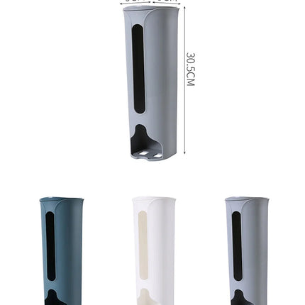 Kitchen Plastic Bag Holder Organizer Wall Hanging Garbage Bag Storage Box Bathroom Trash Bag Bucket Dispenser Kitchen Accessory