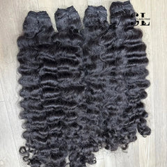 Fast Ship Burmese Curly  Remy Hair Grade Virgin Cuticle Aligned Cambodian Raw Human Hair Extensions Natural Wavy Hair Bundle