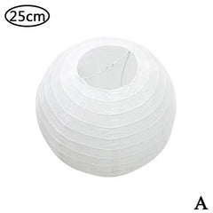 25cm 30cm Round Chinese Paper Lantern Wedding Birthday Party Decoration Holiday Supplies Paper Lamp Covers Shades Decor