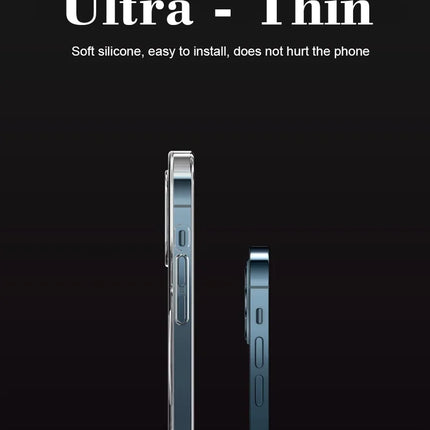 Hard Crystal Original Magnectic Case For iPhone 13 12 11 14 15 16Pro Max XSMAX XR SE 7 8Plus For Magsafe Wireless Charging Cover