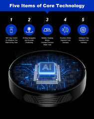 Liectroux M7S Robot Vacuum Cleaner,Smart Dynamic Navigation,4000Pa,Wet Mop,WiFi,Silent,Work with Alexa & Google Home