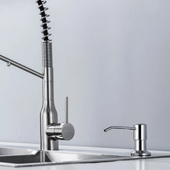 Kitchen Soap Dispensers 500ml Build in Dispenser Soap For Kitchen Bathroom Accessories Stainless Steel Pump Liquid PE Bottle