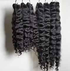 Top Best Good Sale Raw Human Hair Double Weft Indian Cambodian Wave Curly Natural Wave Vietnamese Burmese Curly