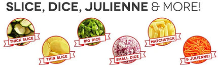 LMETJMA Adjustable Mandoline Slicer Stainless Steel Vegetable Slicer Julienne Safe Vegetable Dicer Onion Carrot Slicer KC0420