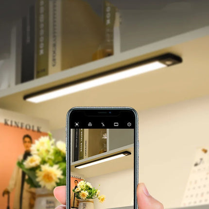 Wireless LED Night Light Motion Sensor 20 40 60 80cm USB Rechargeable Dimmable Wardrobe Lamp for Kitchen Cabinet Staircase Lamp