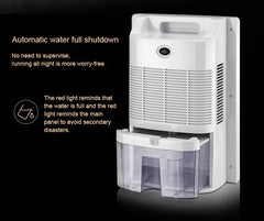 110V/220V Remote Electric Dehumidifier Air Cooling Dryer Purifier Desiccant Moisture Absorber Drying Machine External Water Pipe