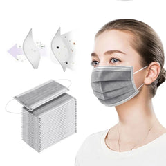 Black Disposable Mask Industrial 3 Layer Ply Filter Mask Adult Adjustable Mouth Face Masks Mascarillas Quirurgicas Homologadas