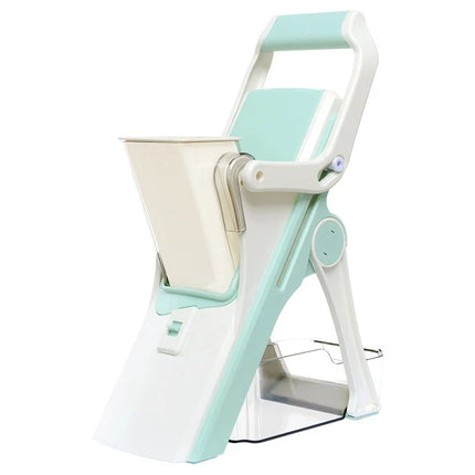 LMETJMA Adjustable Mandoline Slicer Stainless Steel Vegetable Slicer Julienne Safe Vegetable Dicer Onion Carrot Slicer KC0420