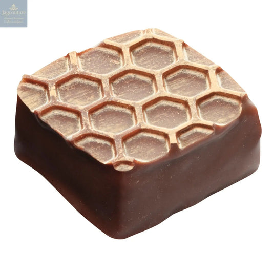 Honey milk - honey ganache in milk chocolate with gold powder finish 12.4g - 108 pcs