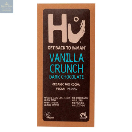 Hu Vanilla Crunch Dark 70% cocoa chocolate bar