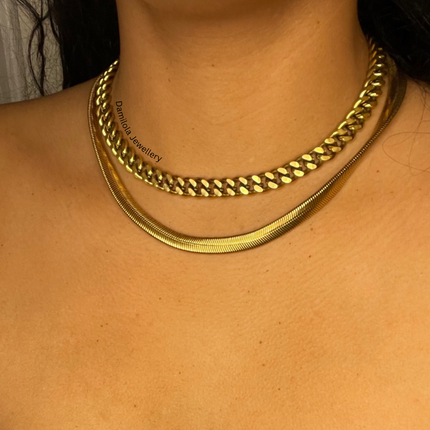 Luxe Thick Flat Snake Chain